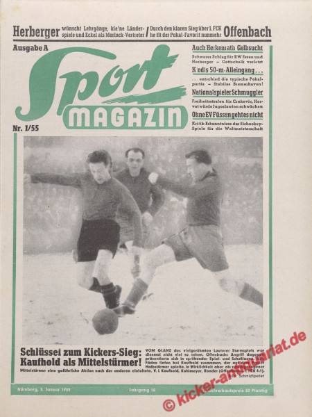 Sportmagazin Nr. 1A, 3.1.1955 bis 9.1.1955