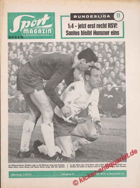Sportmagazin Nr. 46A, 18.11.1963 bis 24.11.1963