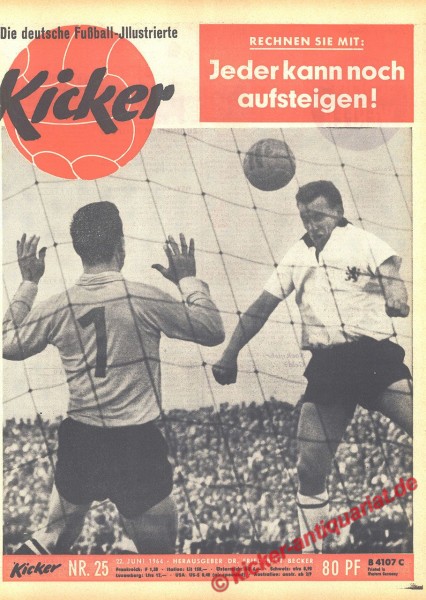 Kicker Nr. 25, 22.6.1964 bis 28.6.1964