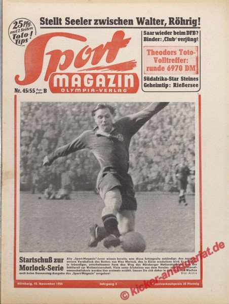 Sportmagazin Nr. 45B, 10.11.1955 bis 16.11.1955