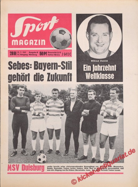Sportmagazin Nr. 28B, 13.7.1967 bis 19.7.1967