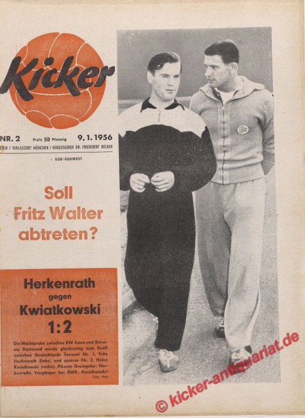 Kicker Nr. 2, 9.1.1956 bis 15.1.1956