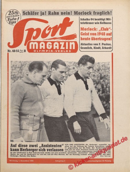 Sportmagazin Nr. 48B, 1.12.1955 bis 7.12.1955