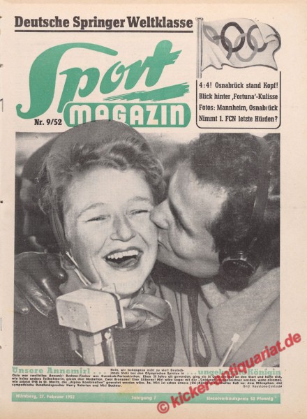 Sportmagazin Nr. 9A, 27.2.1952 bis 4.3.1952