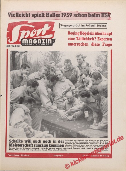 Sportmagazin Nr. 48B, 27.11.1958 bis 3.12.1958