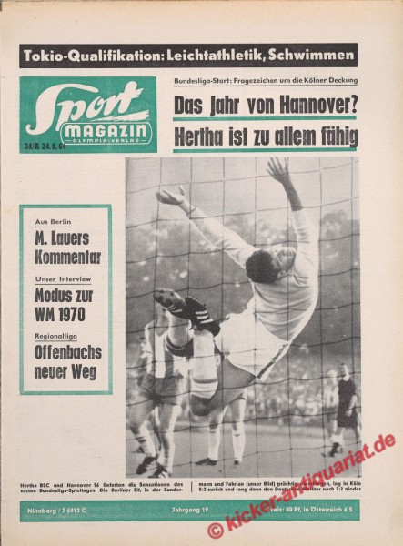 Sportmagazin Nr. 34A, 24.8.1964 bis 30.8.1964
