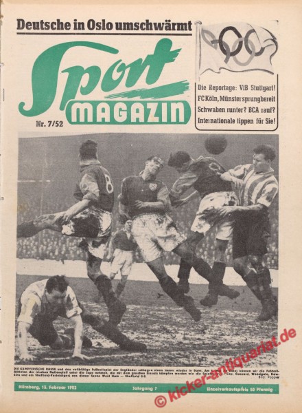 Sportmagazin Nr. 7A, 13.2.1952 bis 19.2.1952