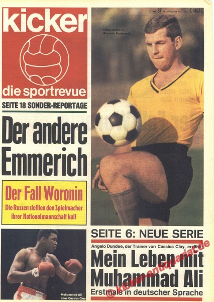 Kicker Sportrevue Nr. 37, 11.9.1967 bis 17.9.1967