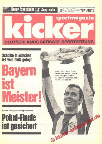 Bayern München Deutscher Meister 1972