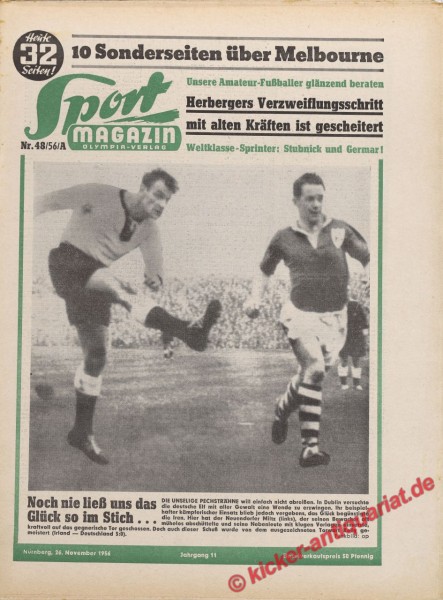 Sportmagazin Nr. 48A, 26.11.1956 bis 2.12.1956