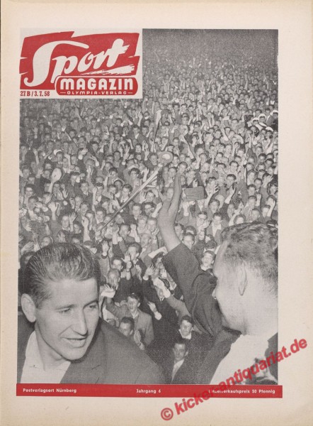 Sportmagazin Nr. 27B, 3.7.1958 bis 9.7.1958