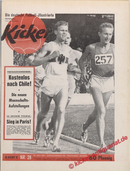 Kicker Nr. 28, 10.7.1961 bis 16.7.1961