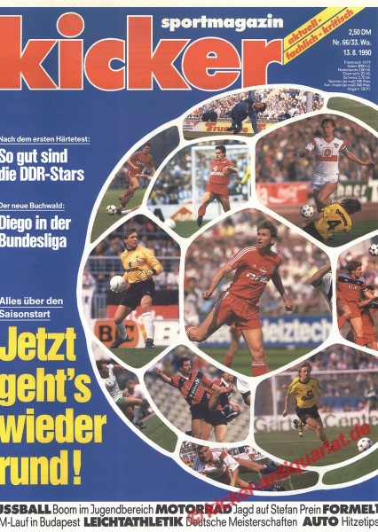 Kicker Schlagzeile: Alles über den Saisonstart. Jetzt geht´s wieder rund !