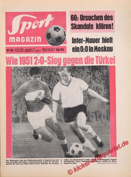 Sportmagazin Nr. 41B, 13.10.1966 bis 19.10.1966
