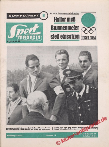 Sportmagazin Nr. 43A, 26.10.1964 bis 1.11.1964