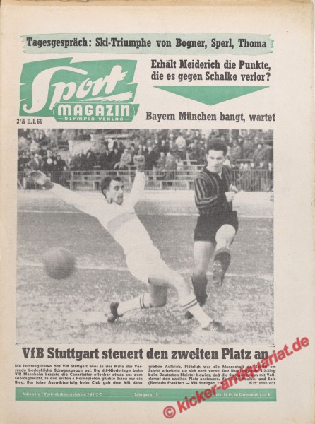 Sportmagazin Nr. 3A, 18.1.1960 bis 24.1.1960