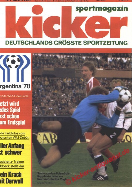 Kicker Sportmagazin Nr. 48, 12.6.1978 bis 18.6.1978