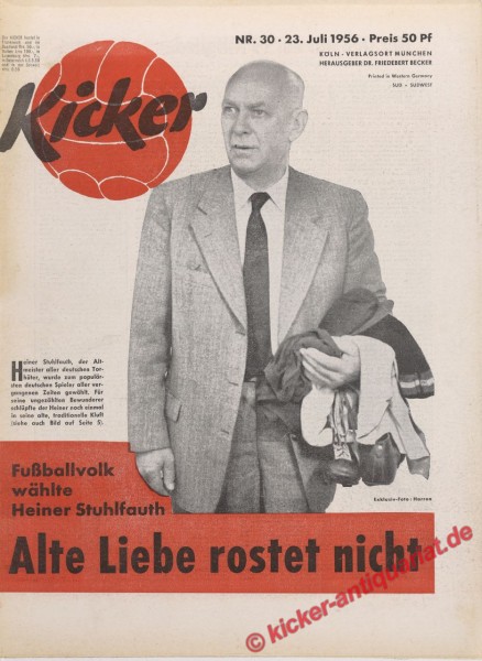 Kicker Nr. 30, 23.7.1956 bis 29.7.1956