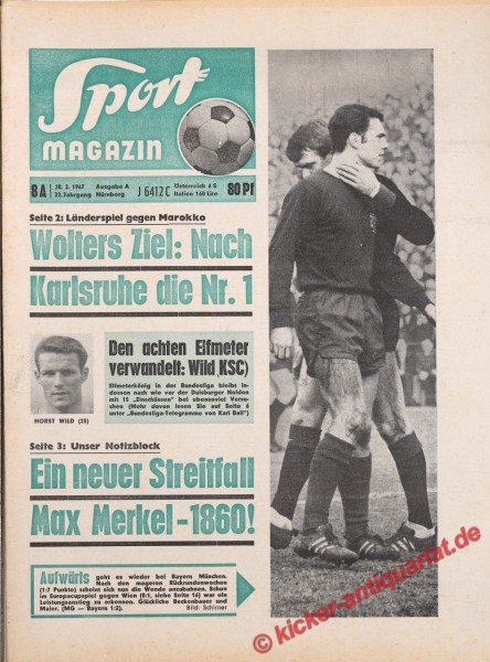 Sportmagazin Nr. 8A, 20.2.1967 bis 26.2.1967