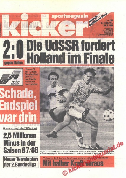 EM 1988: Die UDSSR fordert Holland im Finale