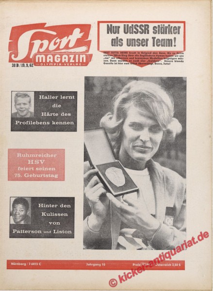 Sportmagazin Nr. 38B, 19.9.1962 bis 25.9.1962