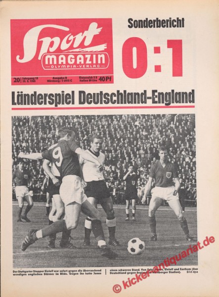 Sportmagazin Nr. 20B, 13.5.1965 bis 19.5.1965