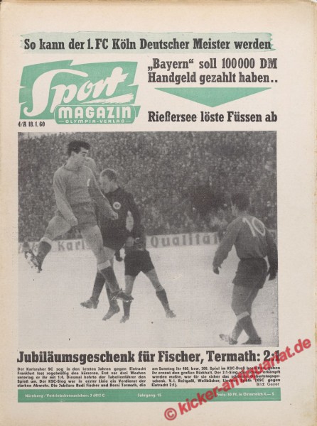 Sportmagazin Nr. 4A, 26.1.1960 bis 1.2.1960