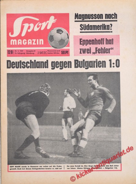Sportmagazin Nr. 12B, 23.3.1967 bis 29.3.1967