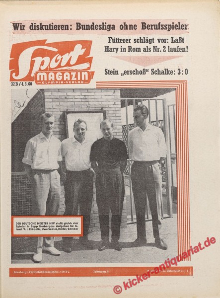 Sportmagazin Nr. 31B, 28.7.1960 bis 3.8.1960