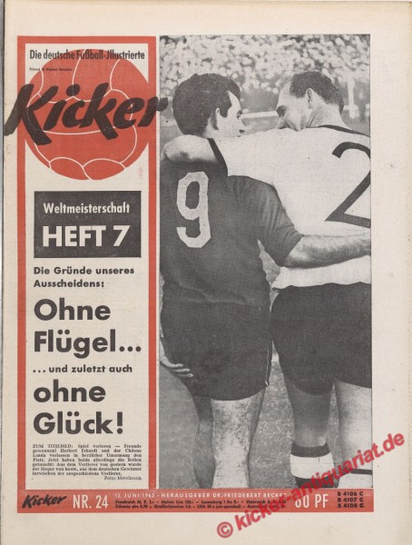 Kicker Nr. 24, 12.6.1962 bis 18.6.1962