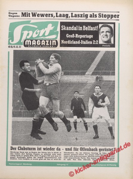 Sportmagazin Nr. 49A, 9.12.1957 bis 15.12.1957
