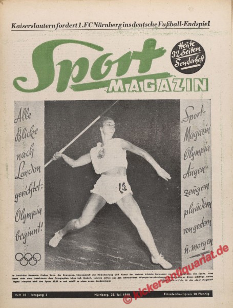 Sportmagazin Nr. 30, 28.7.1948 bis 3.8.1948