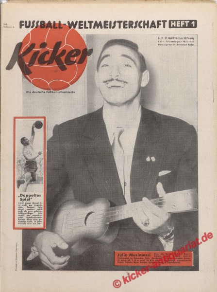 Kicker Nr. 21, 27.5.1958 bis 2.6.1958