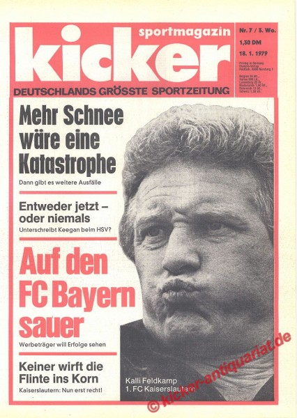 Kicker Sportmagazin Nr. 7, 18.1.1979 bis 24.1.1979
