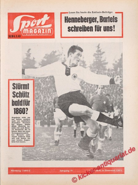 Sportmagazin Nr. 10B, 6.3.1963 bis 12.3.1963