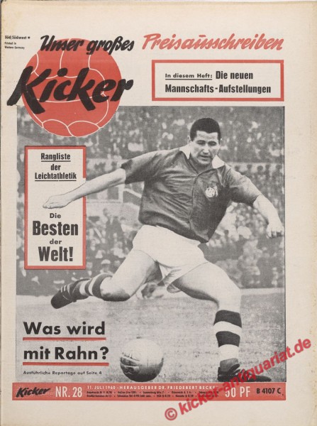 Kicker Nr. 28, 11.7.1960 bis 17.7.1960