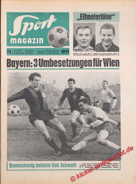 Sportmagazin Nr. 7A, 13.2.1967 bis 19.2.1967