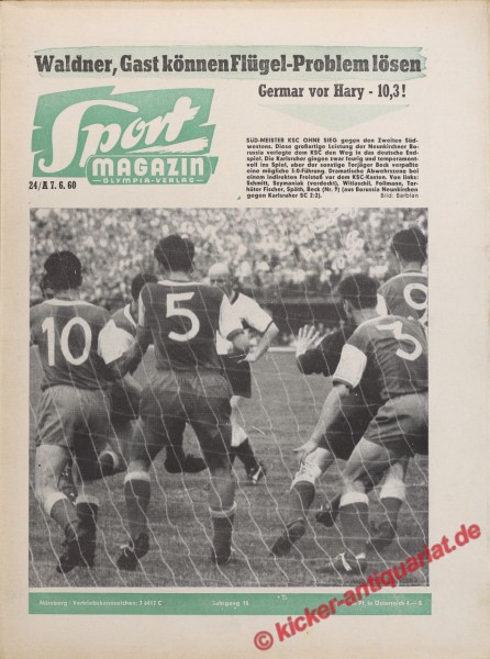 Sportmagazin Nr. 24A, 13.6.1960 bis 19.6.1960