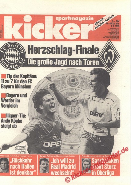 Das Herzschlag Bundesliga Finale 1993!