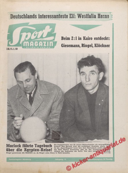 Sportmagazin Nr. 1A, 5.1.1959 bis 11.1.1959