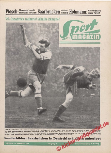 Sportmagazin Nr. 47, 21.11.1951 bis 27.11.1951