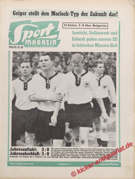 Sportmagazin Nr. 51A, 22.12.1958 bis 28.12.1958