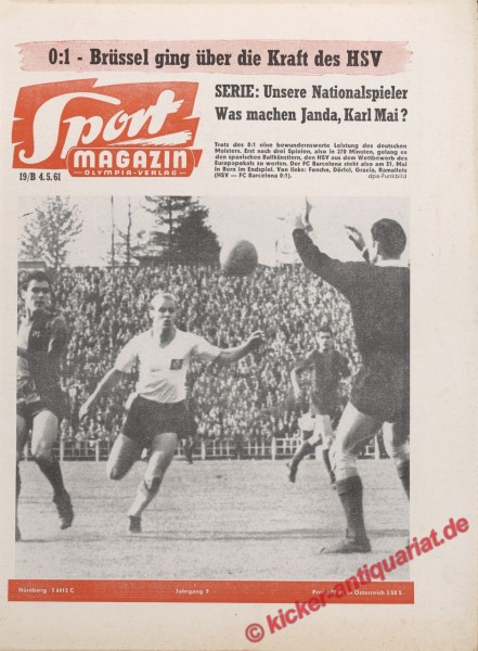 Sportmagazin Nr. 19B, 4.5.1961 bis 10.5.1961