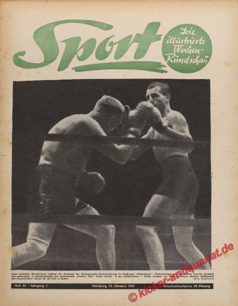 Sportmagazin Nr. 42, 22.10.1947 bis 28.10.1947