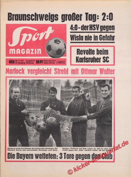 Sportmagazin Nr. 48B, 30.11.1967 bis 6.12.1967