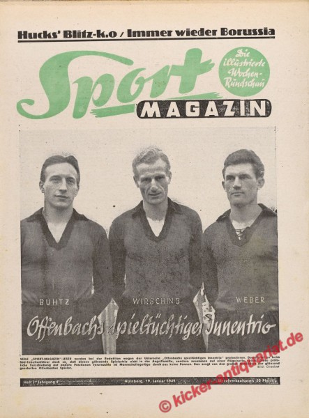 Sportmagazin Nr. 3, 19.1.1949 bis 25.1.1949
