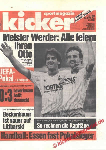 Titelbild: Karl Heinz Riedle und Frank Ordenewitz (Werder Bremen)