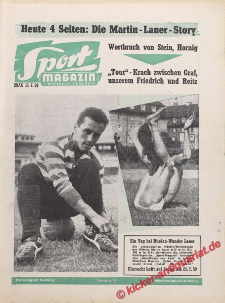 Sportmagazin Nr. 28A, 13.7.1959 bis 19.7.1959