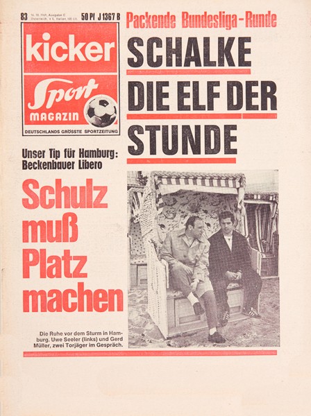 Kicker Sportmagazin Nr. 83, 16.10.1969 bis 22.10.1969