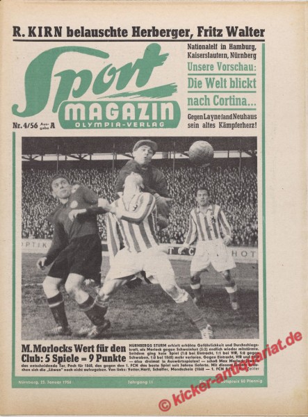 Sportmagazin Nr. 4A, 23.1.1956 bis 29.1.1956